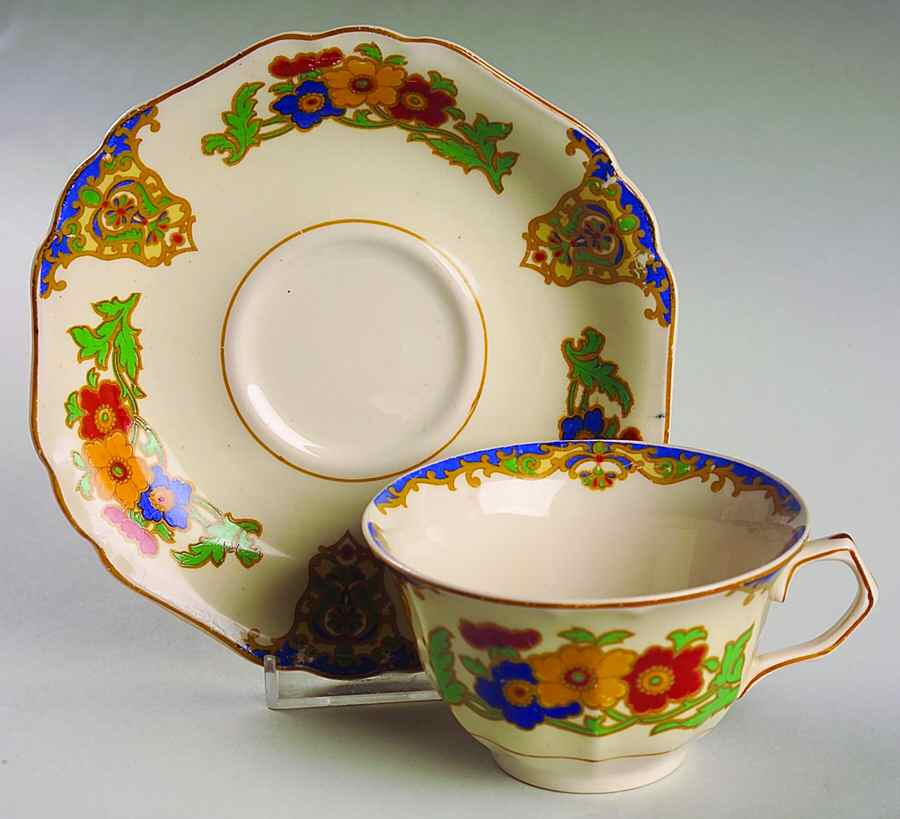 Cairo Oversized Cup & Saucer Set by John Maddock & Sons-1