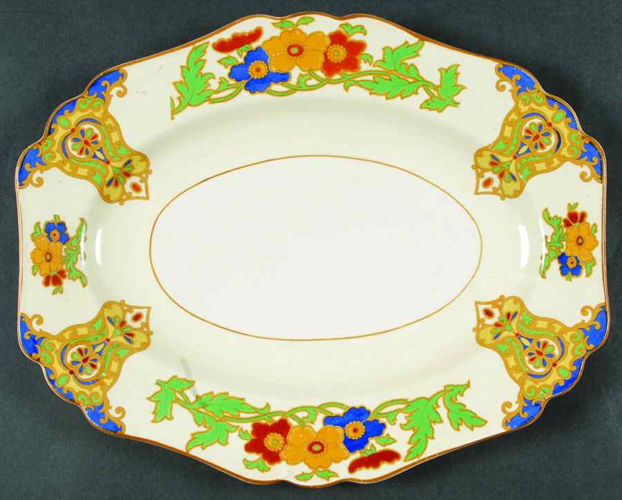 Cairo 12" Oval Serving Platter by John Maddock & Sons-1