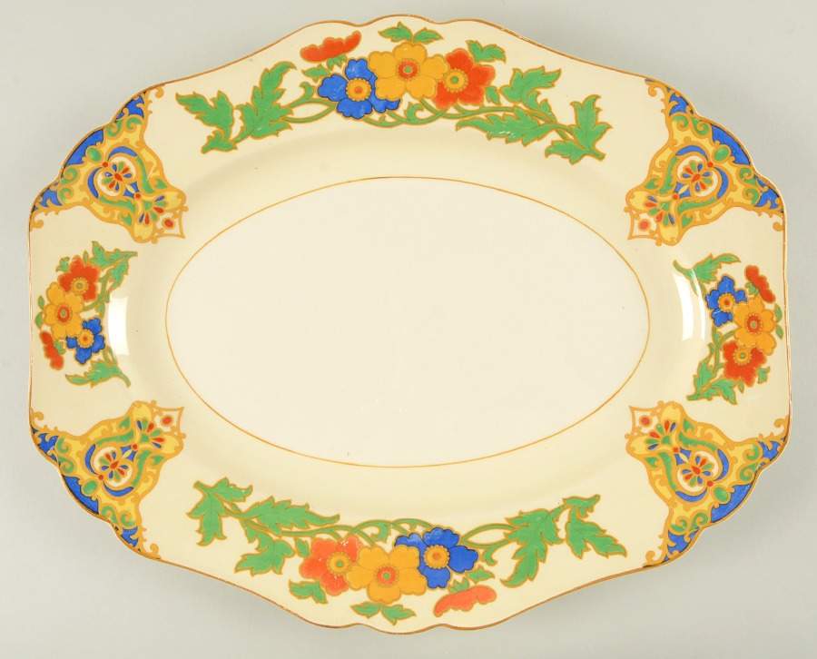 Cairo 16" Oval Serving Platter by John Maddock & Sons-1