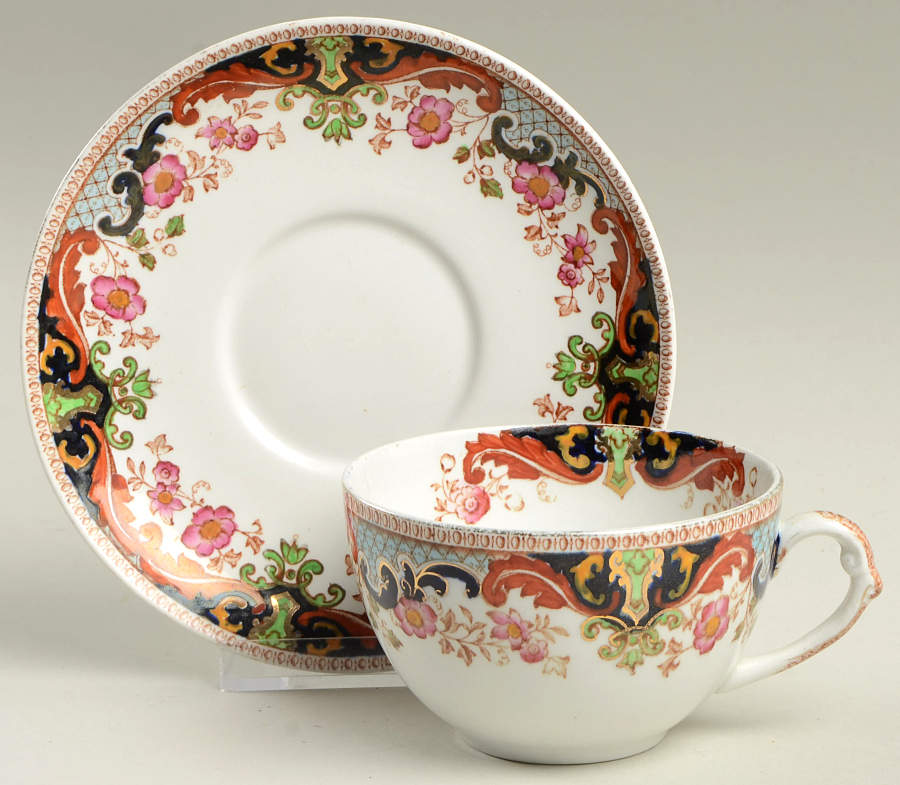 Climax Flat Cup & Saucer Set by John Maddock & Sons-1