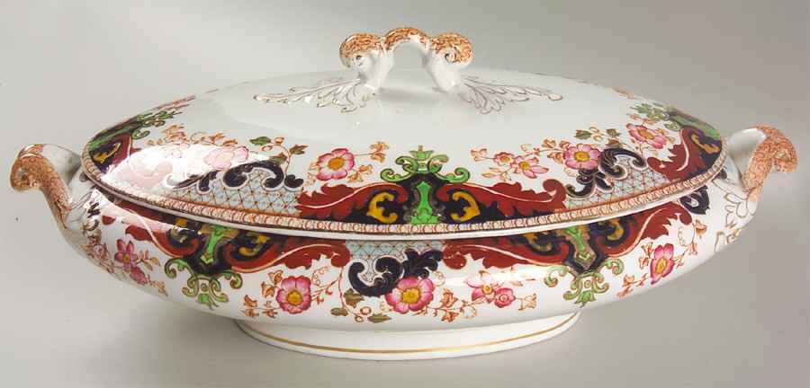 Climax Oval Covered Vegetable by John Maddock & Sons-1