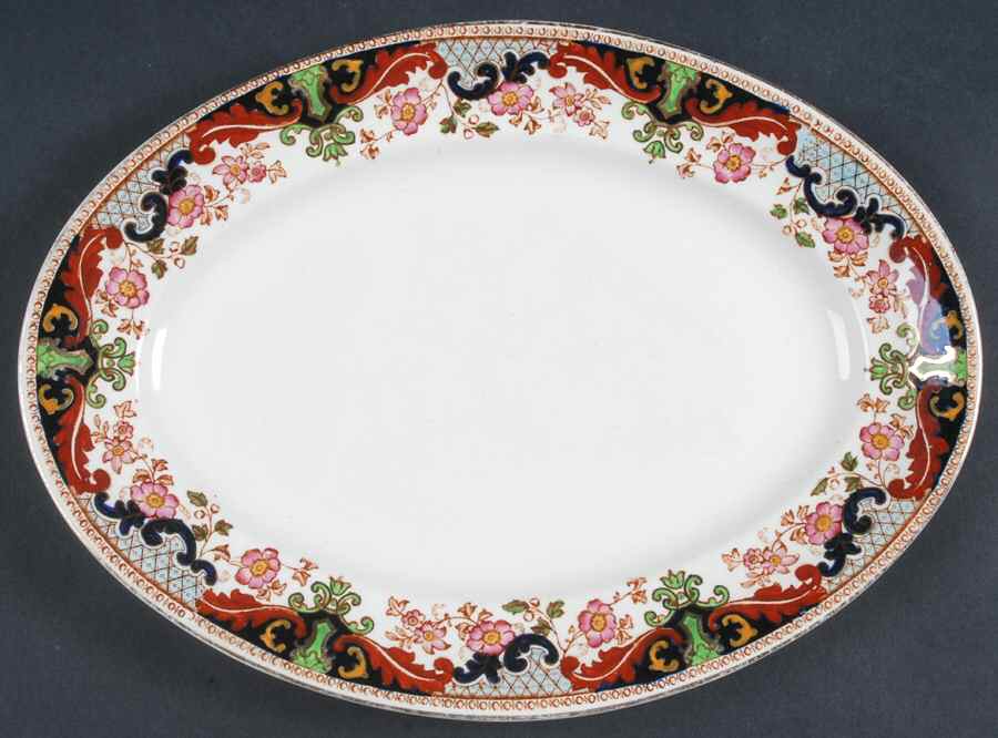 Climax 10" Oval Serving Platter by John Maddock & Sons-1