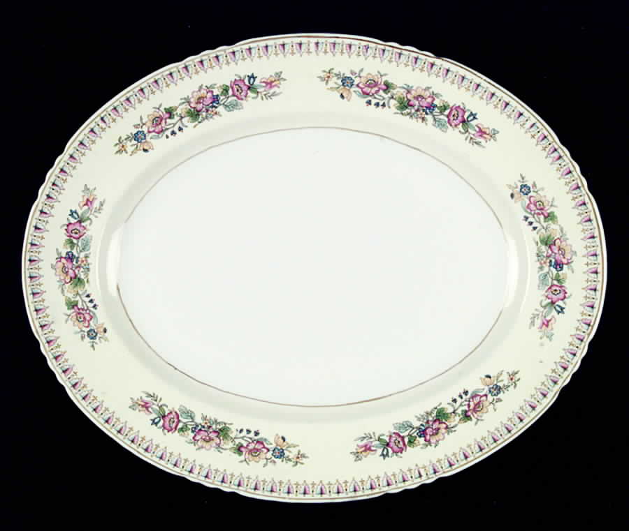 Elegance 12" Oval Serving Platter by John Maddock & Sons-1