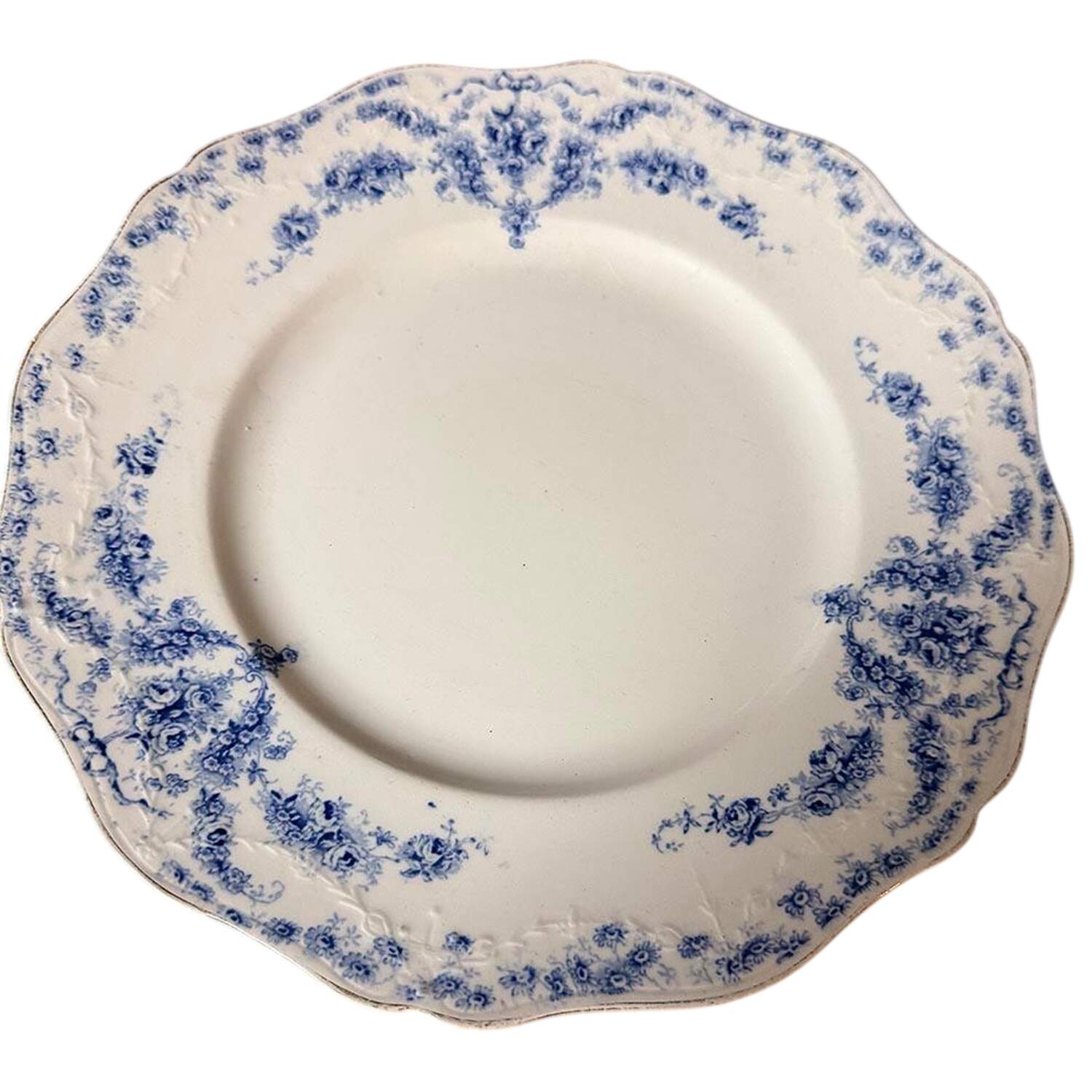 Empire Blue Dinner Plate by John Maddock & Sons-1