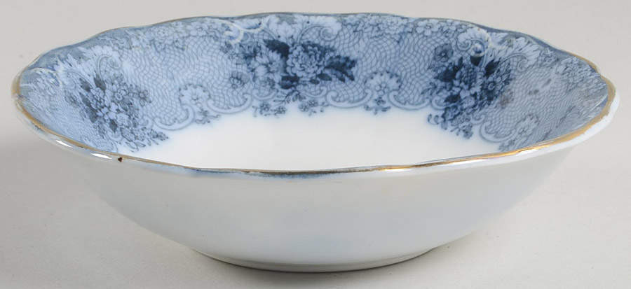 Gem (Flow Blue) Coupe Cereal Bowl by John Maddock & Sons-1