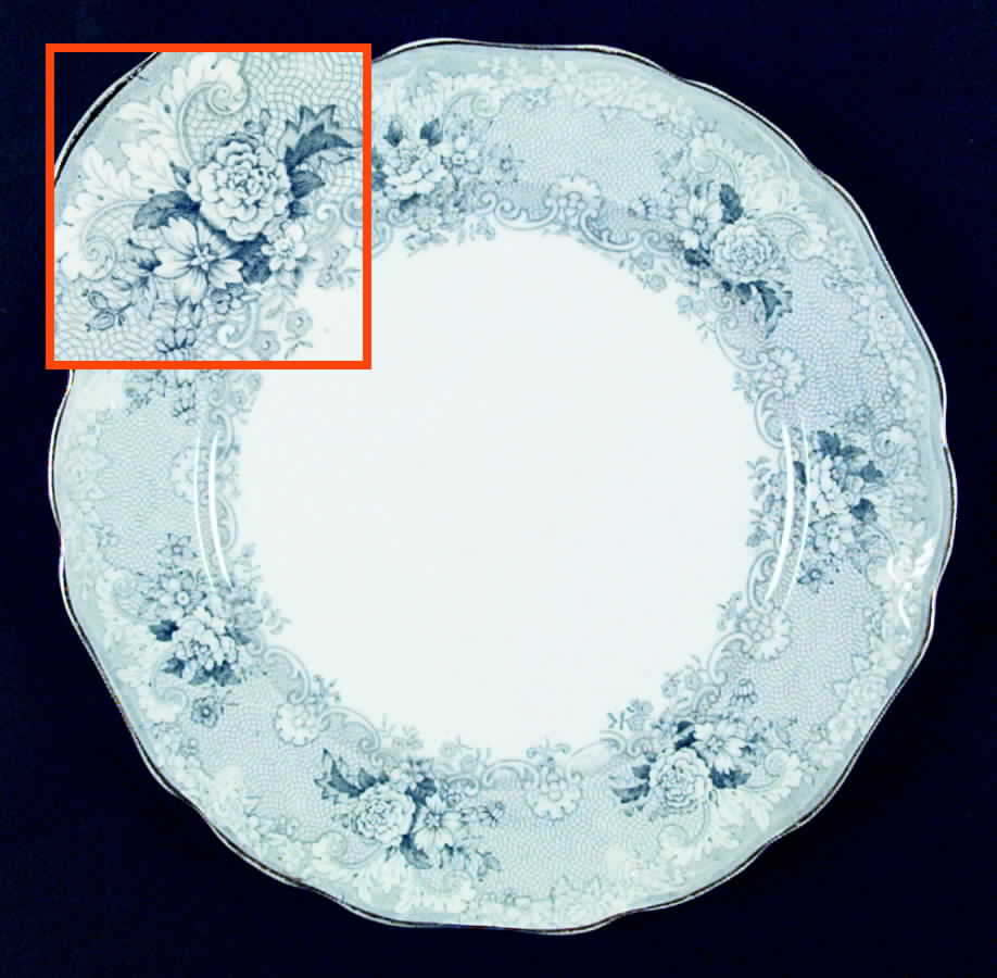 Gem Blue Green Dinner Plate by John Maddock & Sons-1