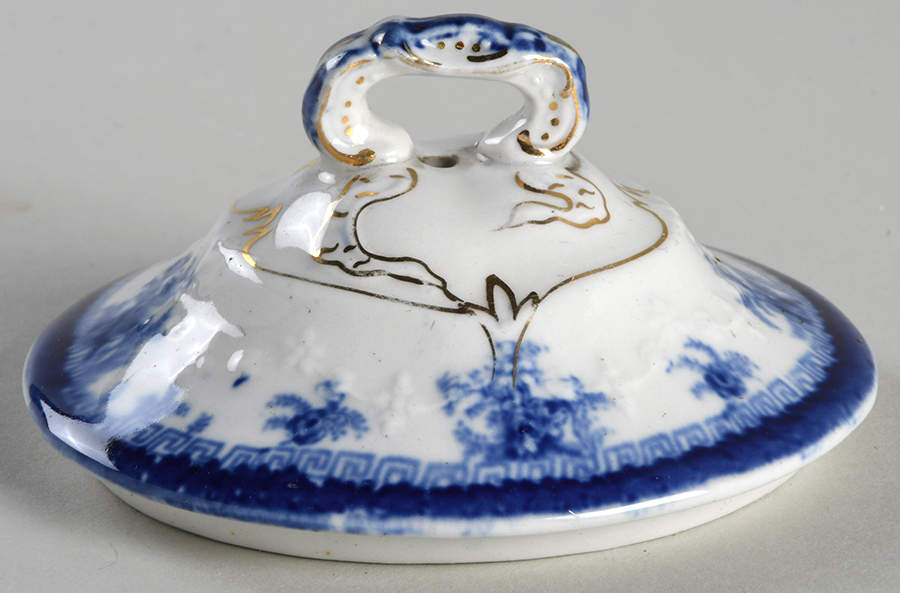 Hamilton Blue Lid for Teapot by John Maddock & Sons-1