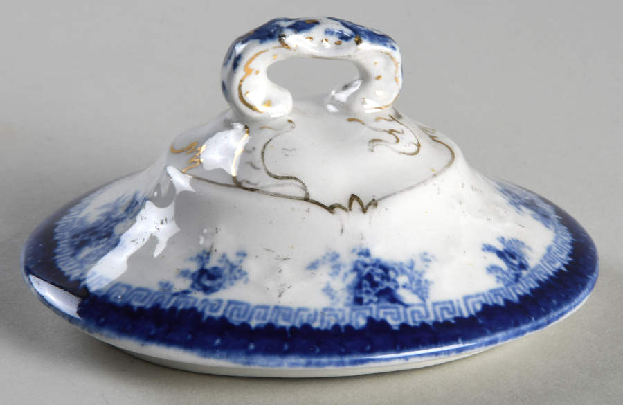 Hamilton Blue Lid for Sugar Bowl by John Maddock & Sons-1