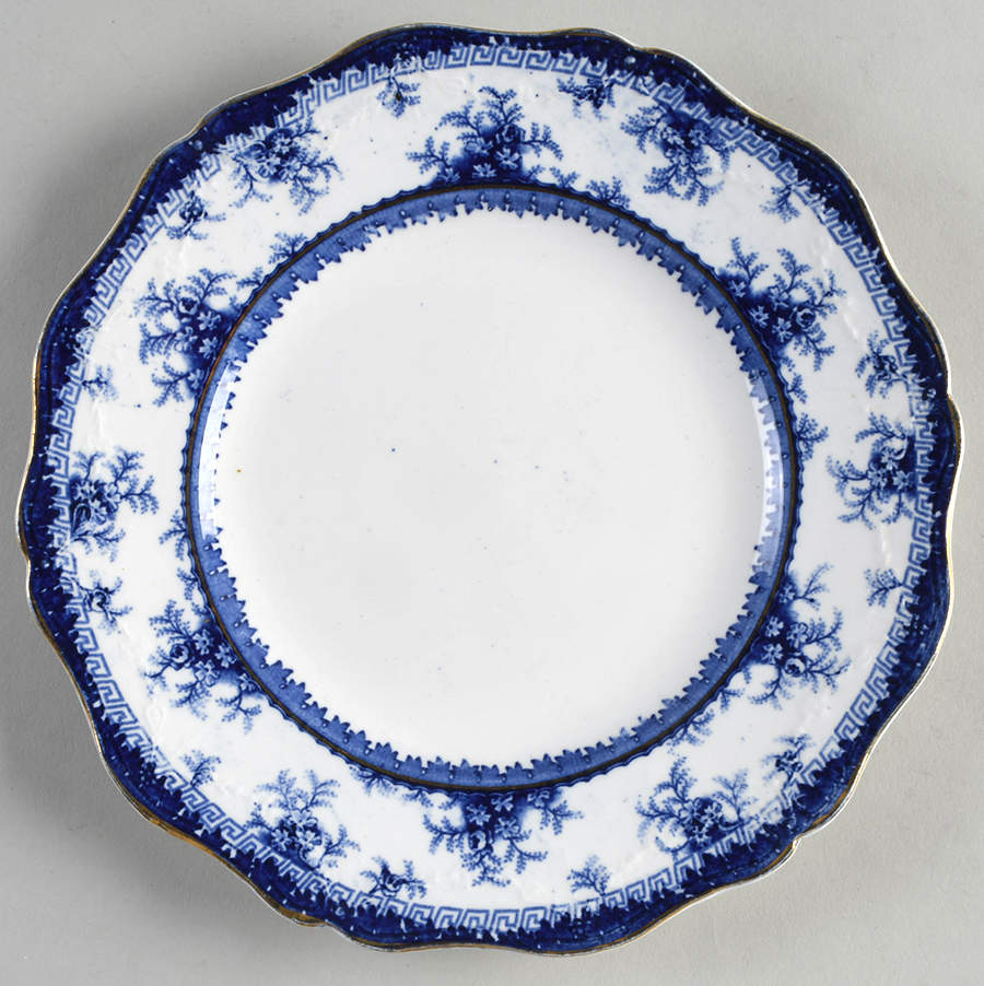 Hamilton Blue Salad Plate by John Maddock & Sons-1