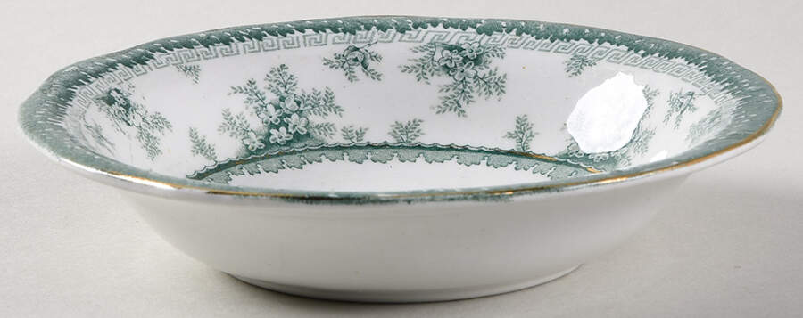 Hamilton Green Fruit/Dessert (Sauce) Bowl by John Maddock & Sons-1