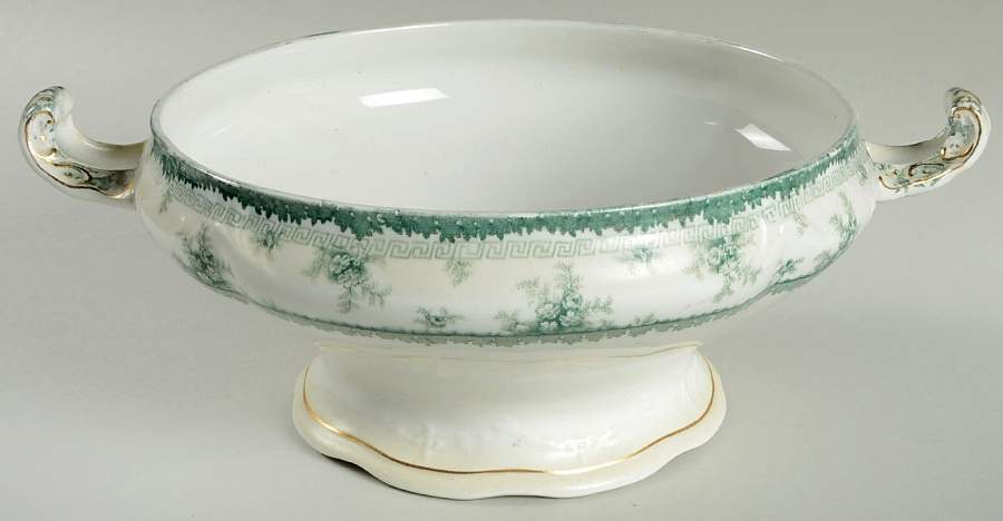 Hamilton Green Tureen No Lid by John Maddock & Sons-1