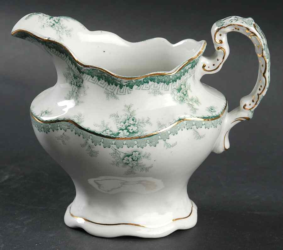 Hamilton Green Creamer by John Maddock & Sons-1