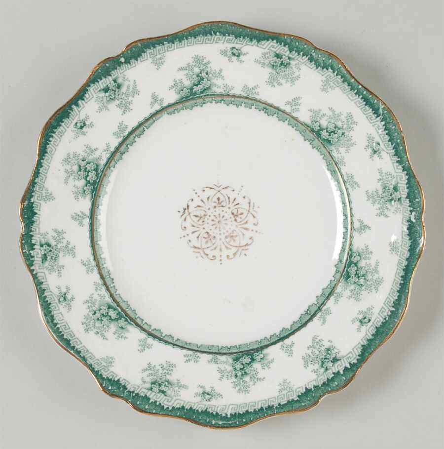 Hamilton Green Dessert/Pie Plate by John Maddock & Sons-1