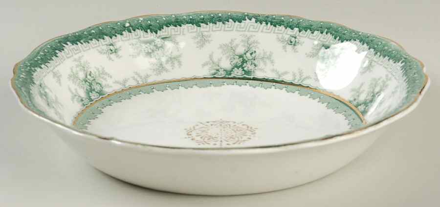 Hamilton Green Coupe Soup Bowl by John Maddock & Sons-1