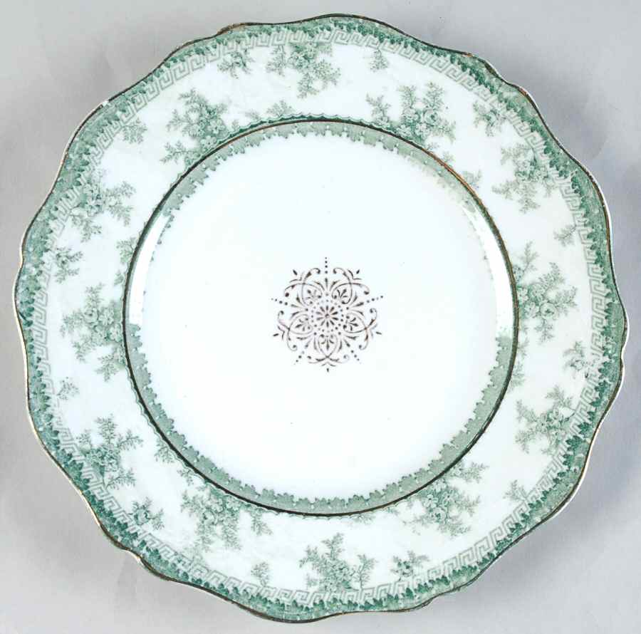 Hamilton Green Salad Plate by John Maddock & Sons-1