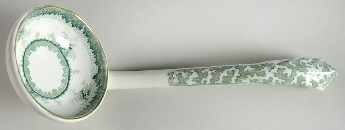 Hamilton Green Tureen Ladle by John Maddock & Sons-1