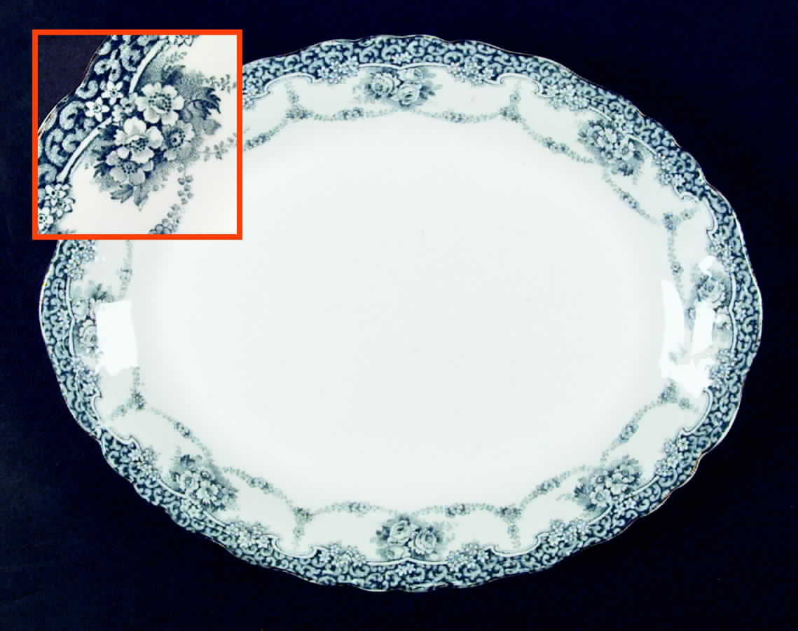 Harvard 12" Oval Serving Platter by John Maddock & Sons-1