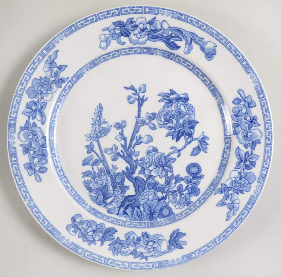 Indian Tree Blue Dinner Plate by John Maddock & Sons-1
