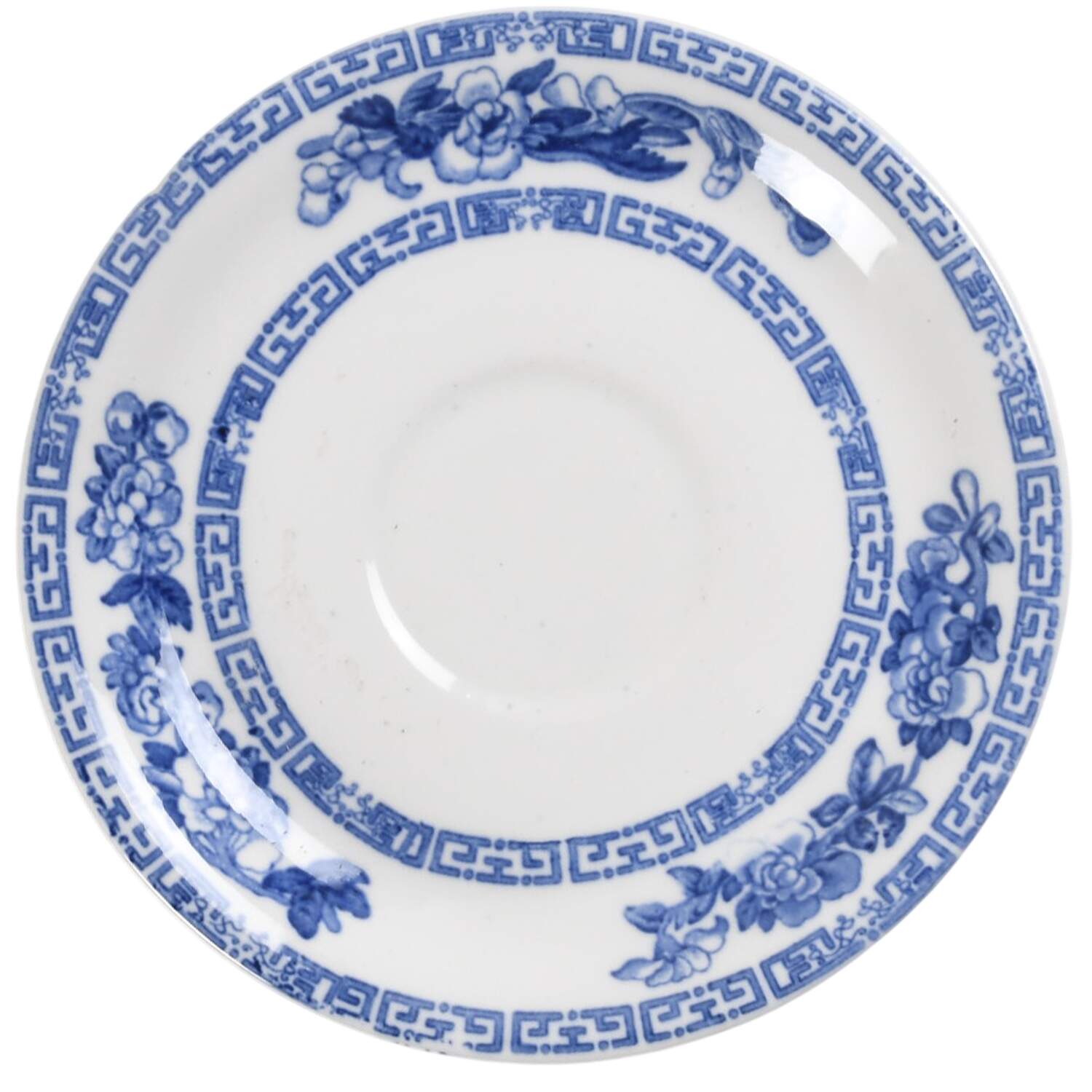 Indian Tree Blue Saucer by John Maddock & Sons-1