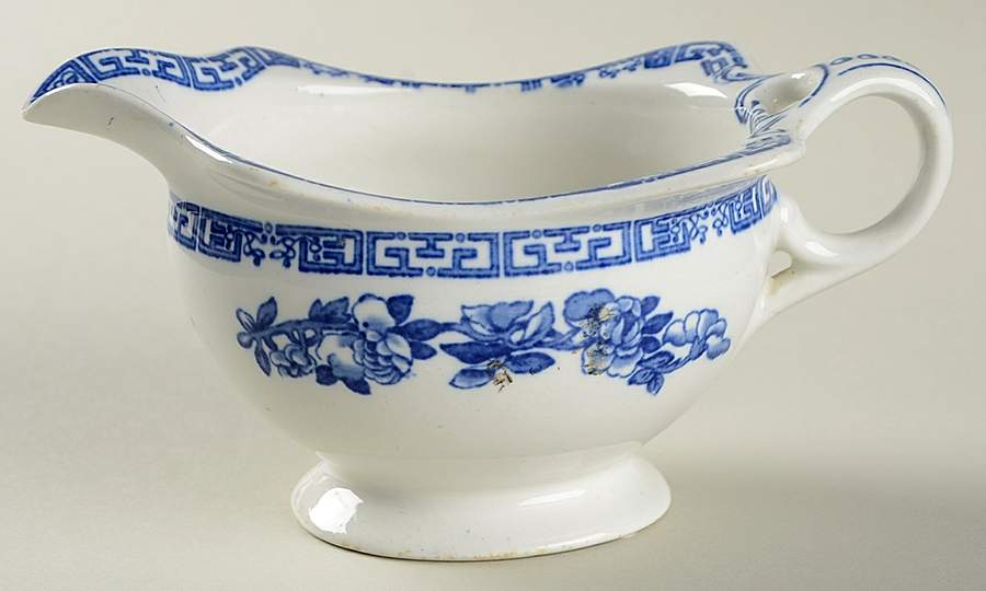 Indian Tree Blue Creamer by John Maddock & Sons-1