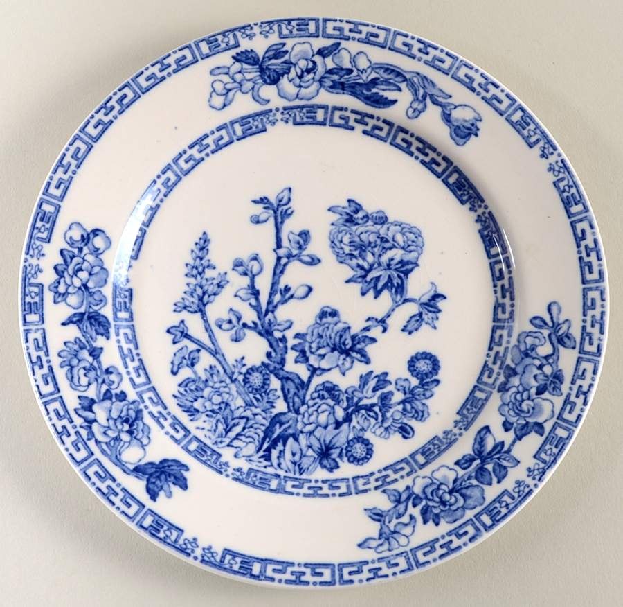 Indian Tree Blue Bread & Butter Plate by John Maddock & Sons-1