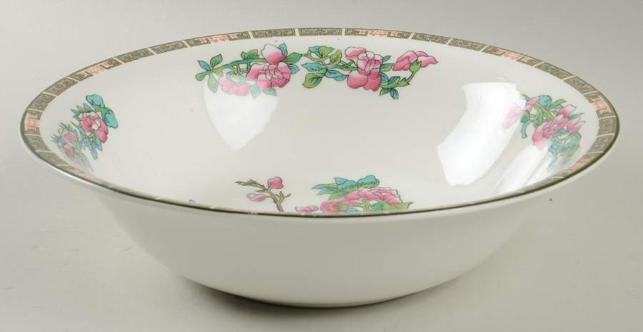 Indian Tree (Green Trim) 8" Round Vegetable Bowl by John Maddock & Sons-1
