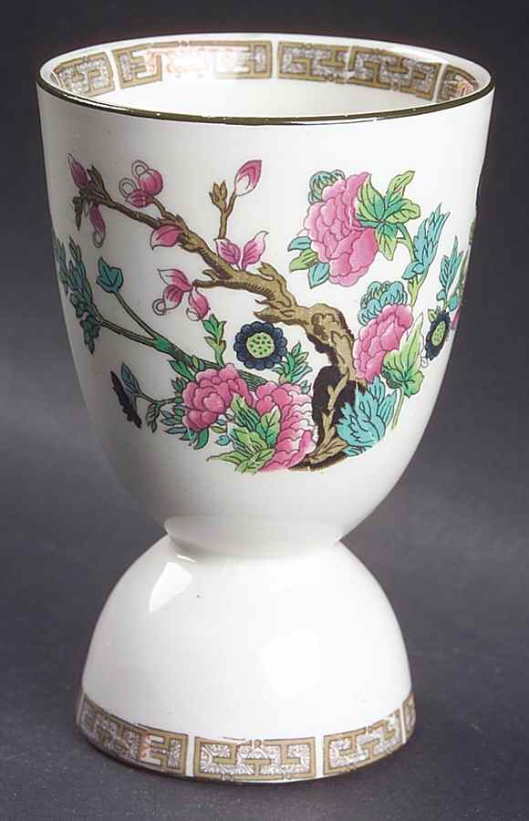 Indian Tree (Green Trim) Double Egg Cup by John Maddock & Sons-1