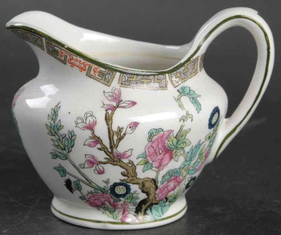 Indian Tree (Green Trim) Creamer by John Maddock & Sons-1