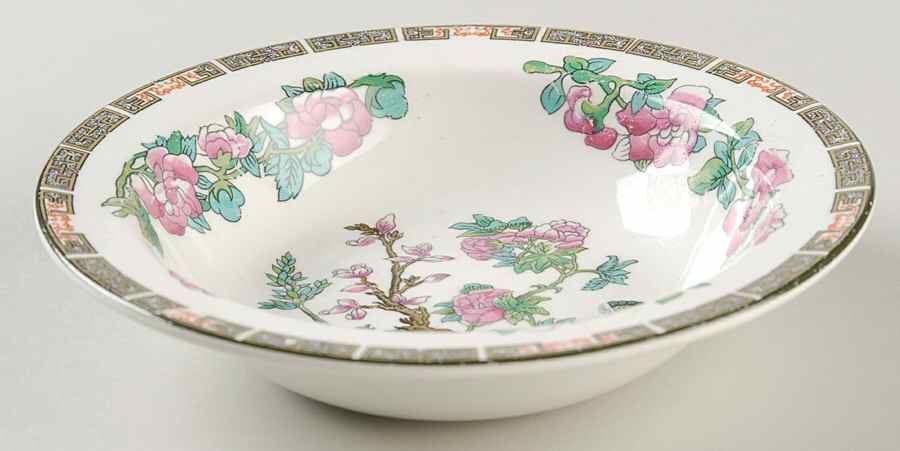 Indian Tree (Green Trim) Rim Cereal Bowl by John Maddock & Sons-1