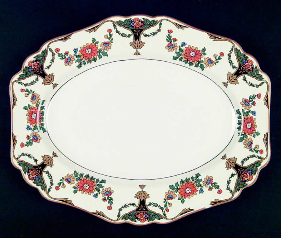 Kenilworth 14" Oval Serving Platter by John Maddock & Sons-1