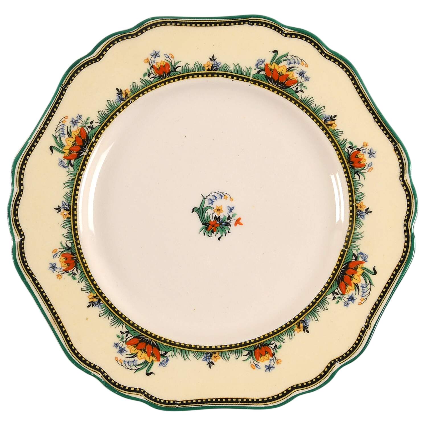 Lily Dessert/Pie Plate by John Maddock & Sons-1