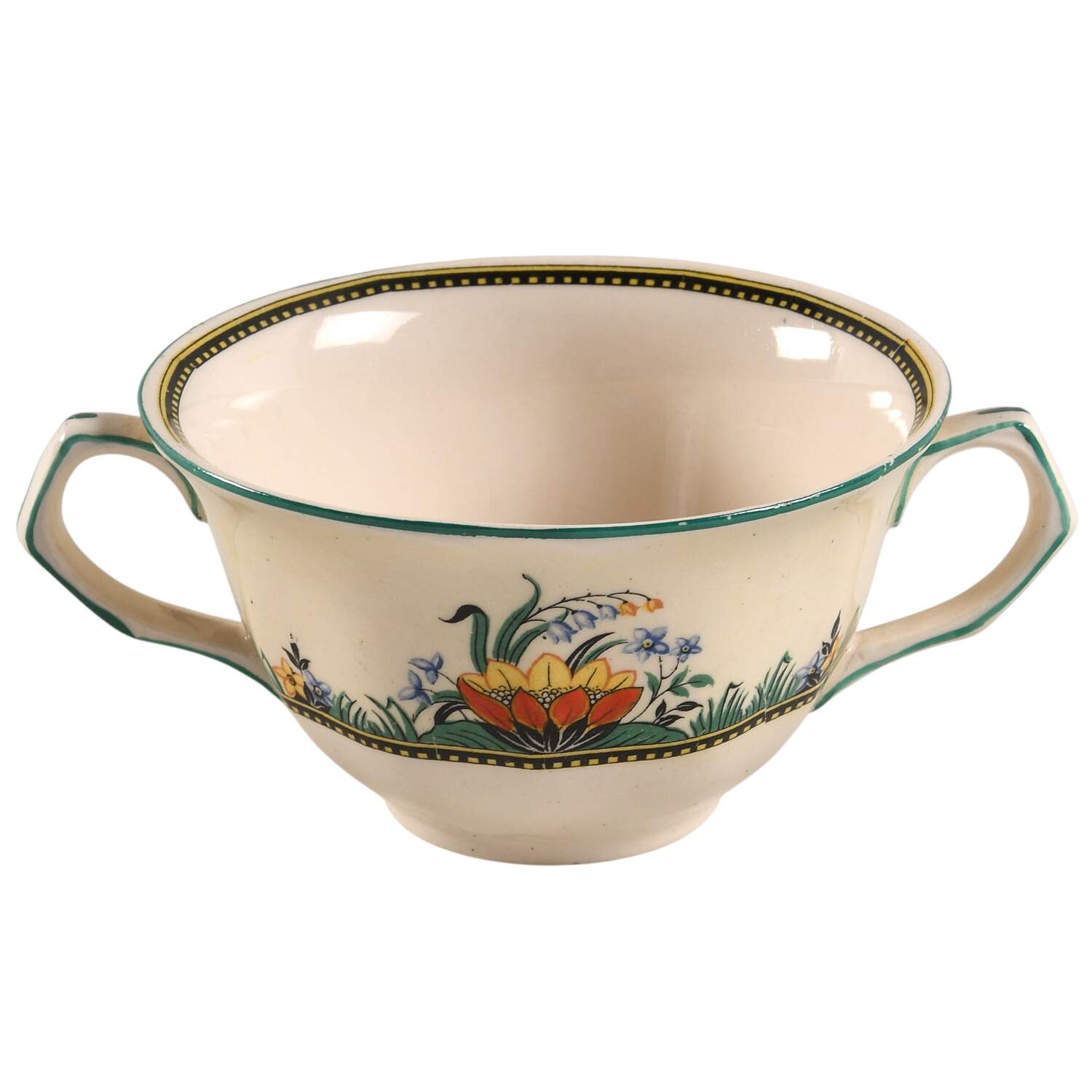 Lily Flat Cream Soup Bowl by John Maddock & Sons-1