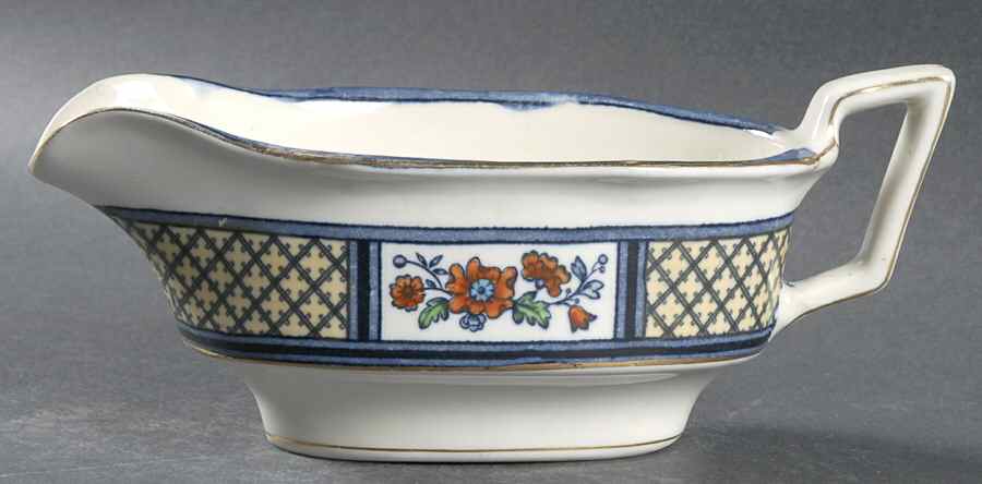 Lowestoft Gravy Boat by John Maddock & Sons-1