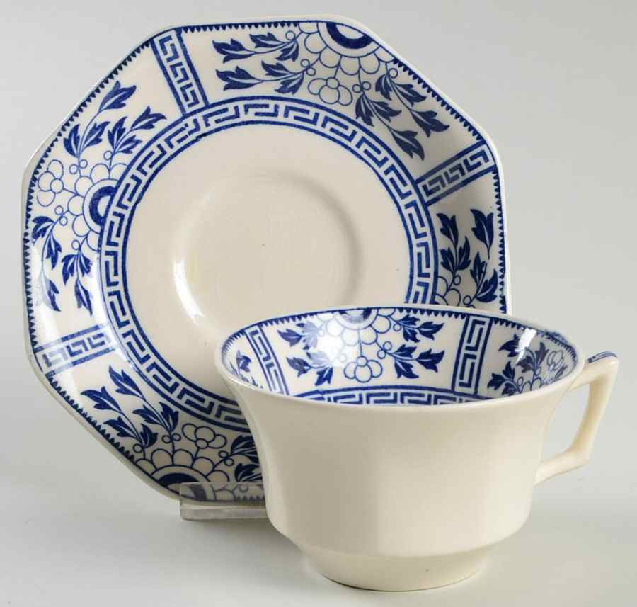 Madras Flat Cup & Saucer Set by John Maddock & Sons-1