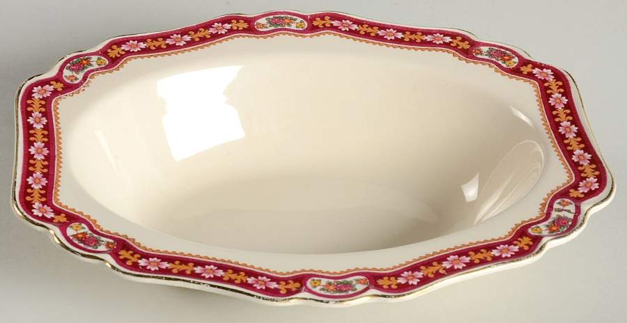 MAD14 8" Oval Vegetable Bowl by John Maddock & Sons-1