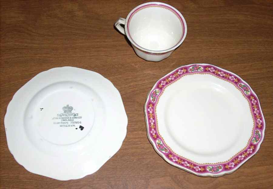 MAD14 Footed Cup & Saucer Set by John Maddock & Sons-1