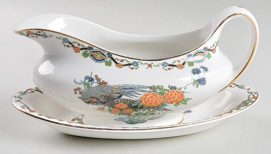 MAD2 Gravy Boat & Underplate/Relish by John Maddock & Sons-1