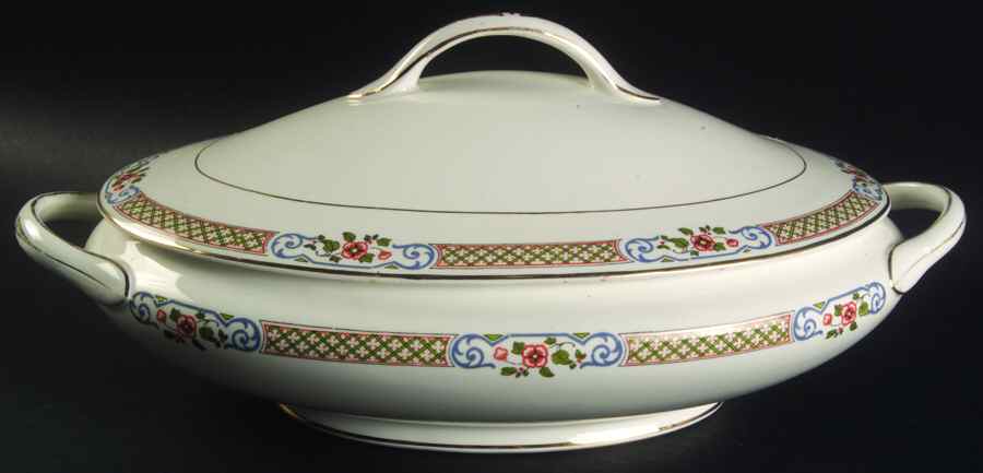 MAD21 Oval Covered Vegetable by John Maddock & Sons-1