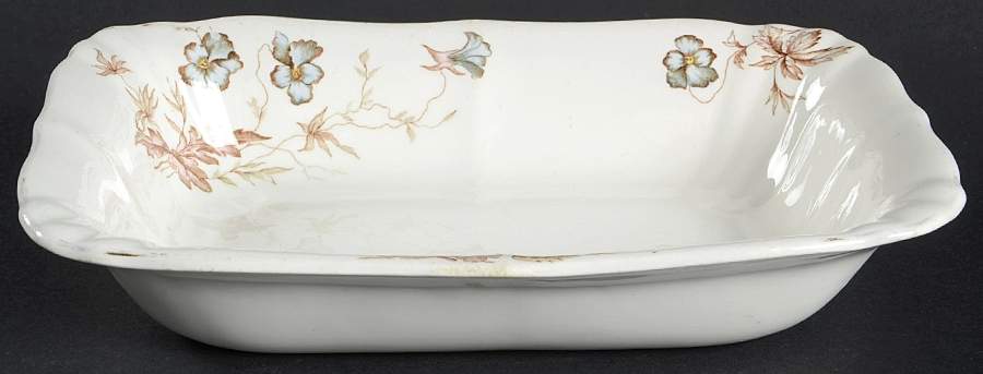 Pansy 9" Oval Vegetable Bowl by John Maddock & Sons-1