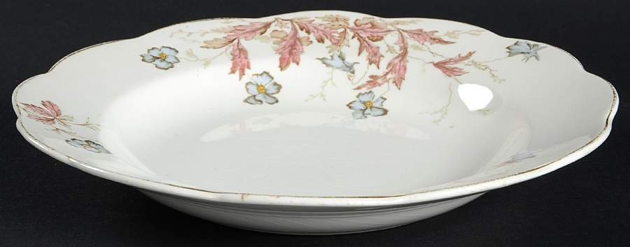 Pansy Rim Soup Bowl by John Maddock & Sons-1