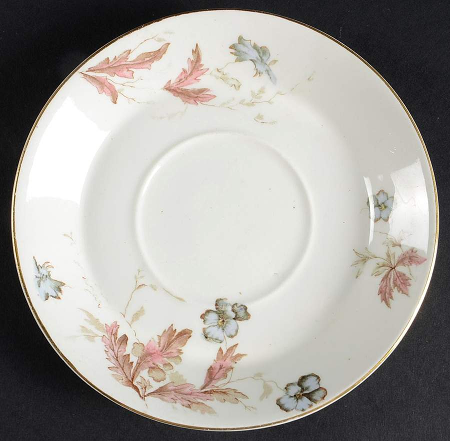 Pansy Saucer for Flat Cup by John Maddock & Sons-1