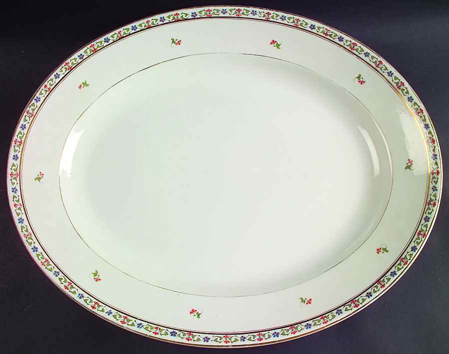 MAD6 17" Oval Serving Platter by John Maddock & Sons-1