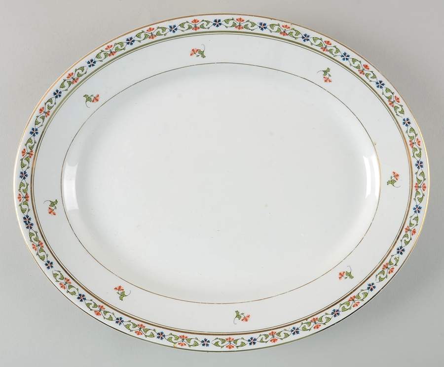 MAD6 12" Oval Serving Platter by John Maddock & Sons-1