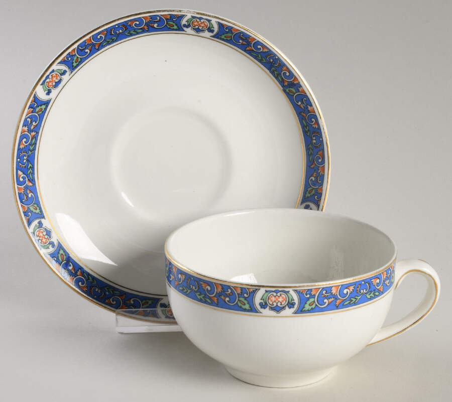MAD8 Flat Cup & Saucer Set by John Maddock & Sons-1