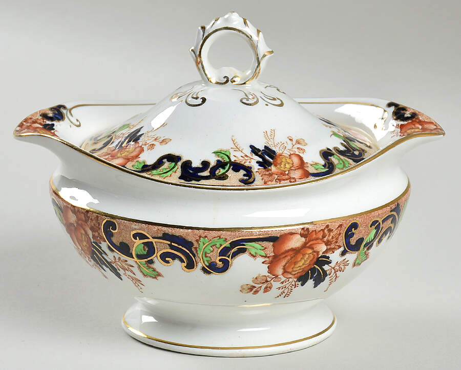Majestic (Smooth Edge) Sugar Bowl & Lid by John Maddock & Sons-1