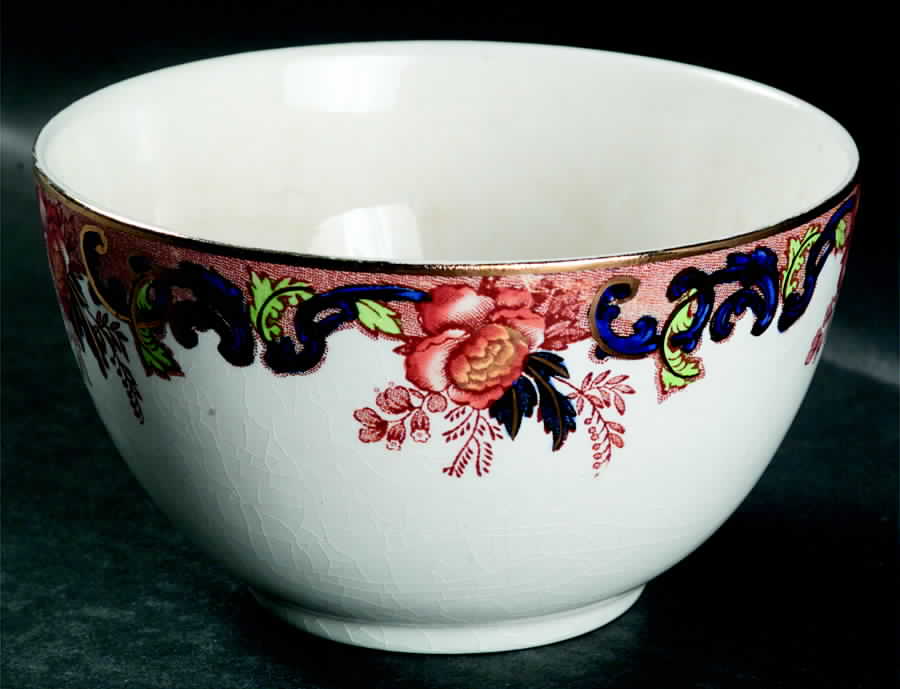 Majestic (Smooth Edge) Cranberry Bowl by John Maddock & Sons-1