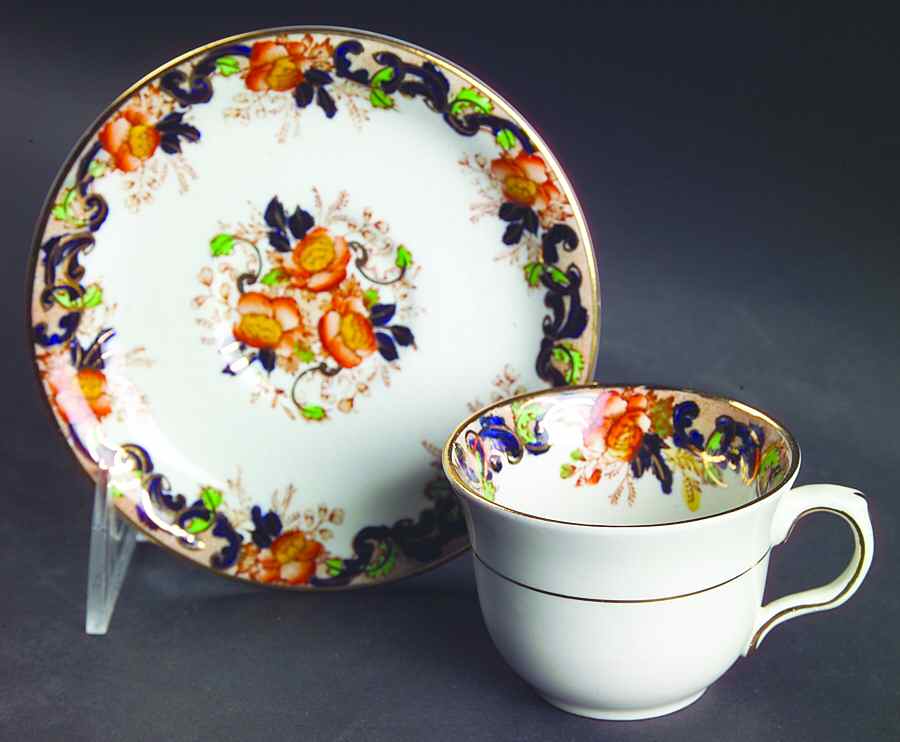 Majestic (Smooth Edge) Flat Demitasse Cup & Saucer Set by John Maddock & Sons-1