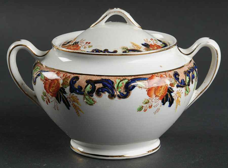 Majestic (Smooth Edge) Sugar Bowl & Lid by John Maddock & Sons-1
