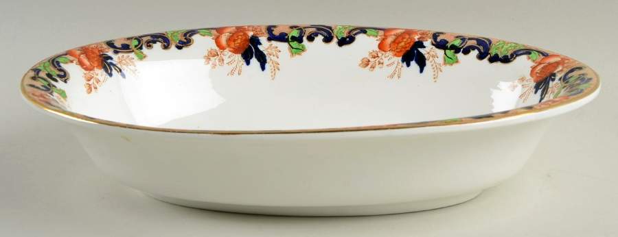Majestic (Smooth Edge) 10" Oval Vegetable Bowl by John Maddock & Sons-1