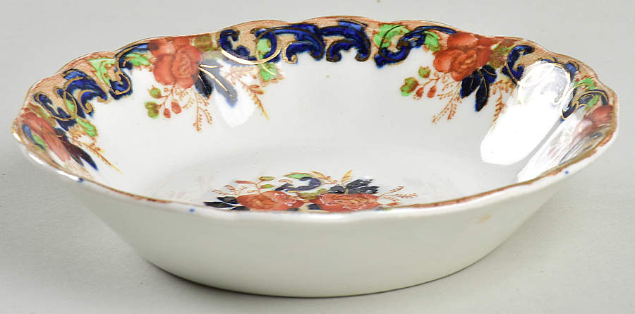 Majestic Multicolored (Scalloped) Fruit/Dessert (Sauce) Bowl by John Maddock & Sons-1
